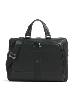 Piquadro Business- & Laptop Bags-Carl 13 Briefcase 14″ grained cow leather