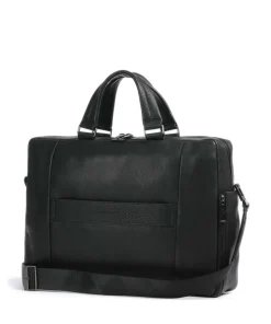 Piquadro Business- & Laptop Bags-Carl 13 Briefcase 14″ grained cow leather