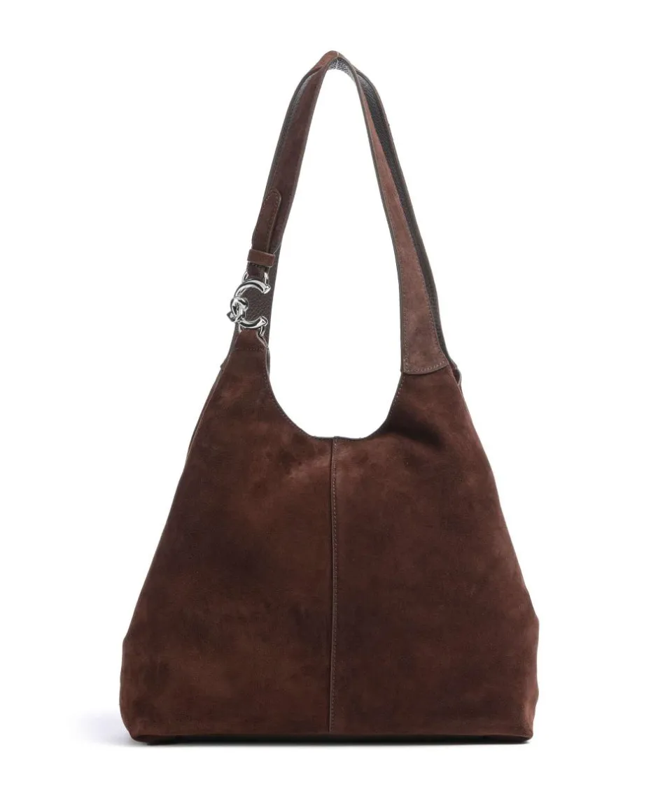 Coccinelle Shoulder Bags|Hobo Bags-C-Easy Suede Hobo bag brushed cow leather