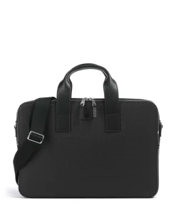 Lacoste Business- & Laptop Bags-Chantaco Briefcase 14″ embossed cow leather
