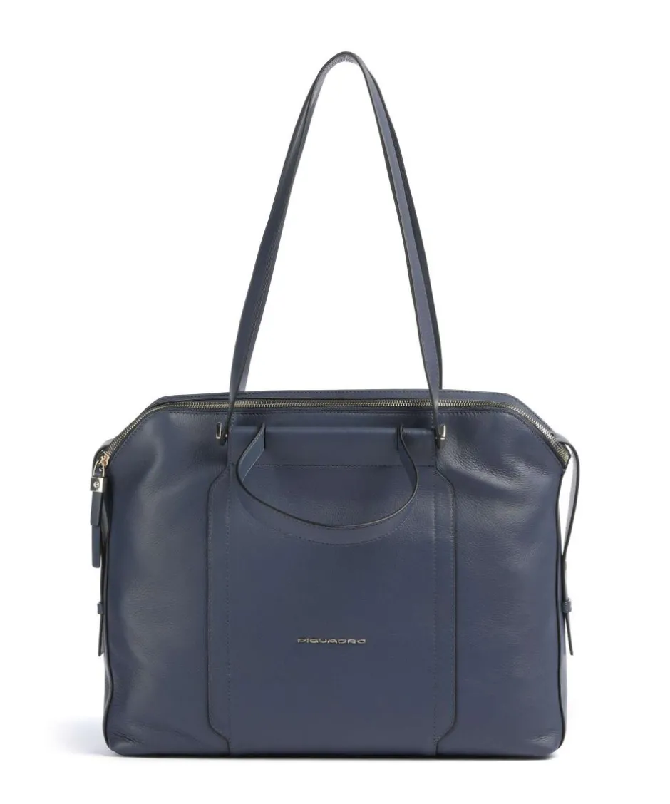 Piquadro Business- & Laptop Bags-Circle Briefcase 14″ fine grain cow leather