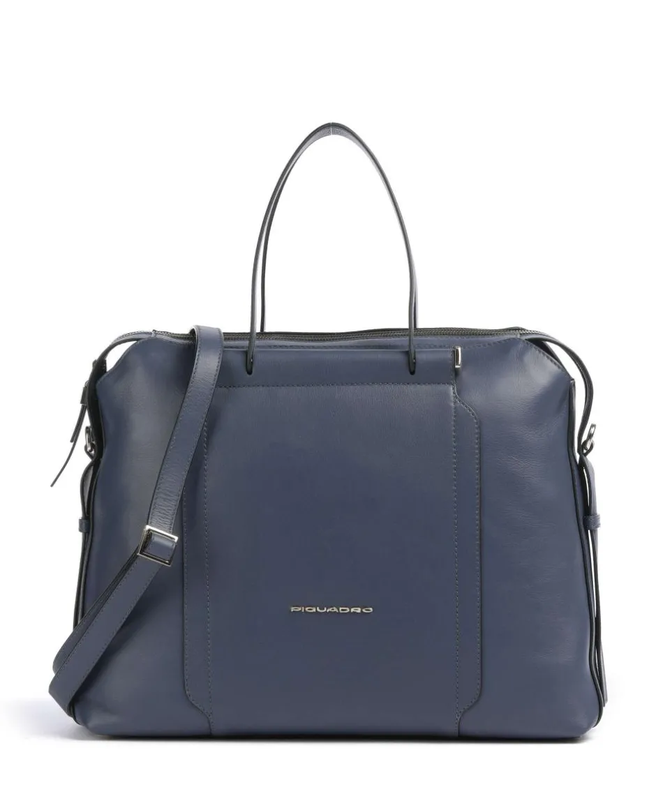 Piquadro Business- & Laptop Bags-Circle Briefcase 14″ grained leather