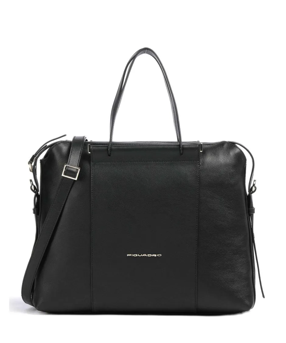 Piquadro Business- & Laptop Bags-Circle Briefcase 14″ grained leather