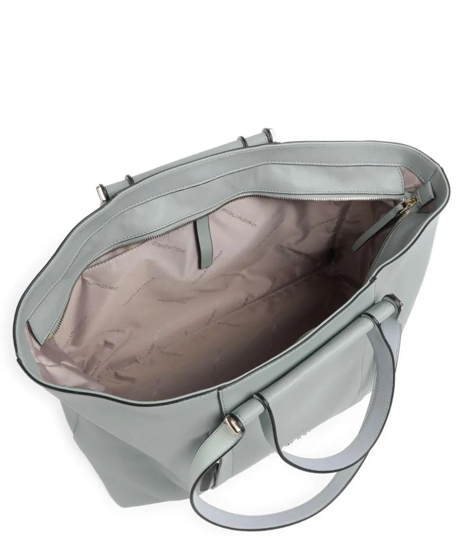 Piquadro Tote Bags-Circle Tote bag 15″ fine grain cow leather