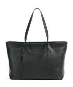 Piquadro Tote Bags-Circle Tote bag 15″ fine grain cow leather