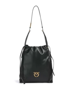 Pinko Shoulder Bags|Hobo Bags-Classic Slouchy Bucket bag fine grain cow leather
