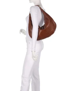 Abro Shoulder Bags|Hobo Bags-Cocco Mondial Nana Big Hobo bag embossed leather