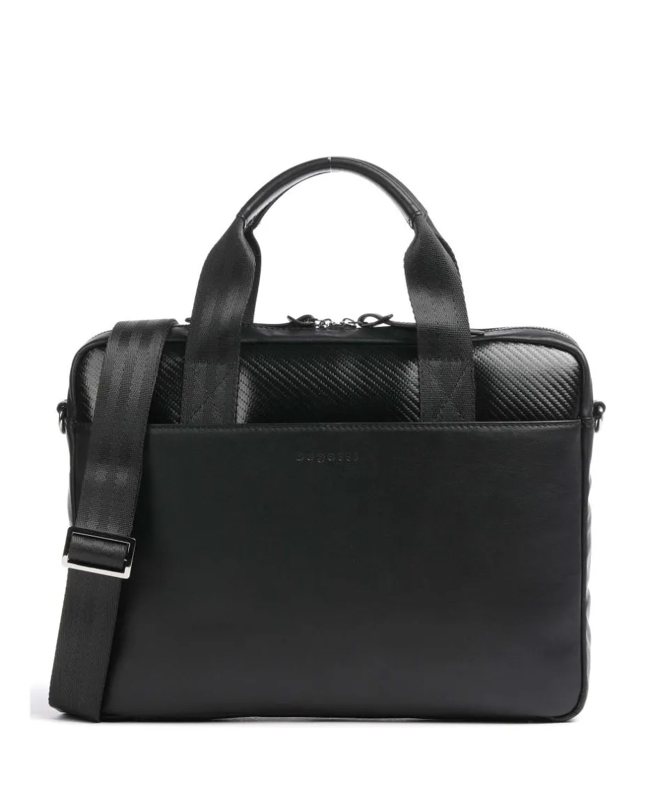 Bugatti Business- & Laptop Bags-Comet Briefcase 13″ fine grain cow leather