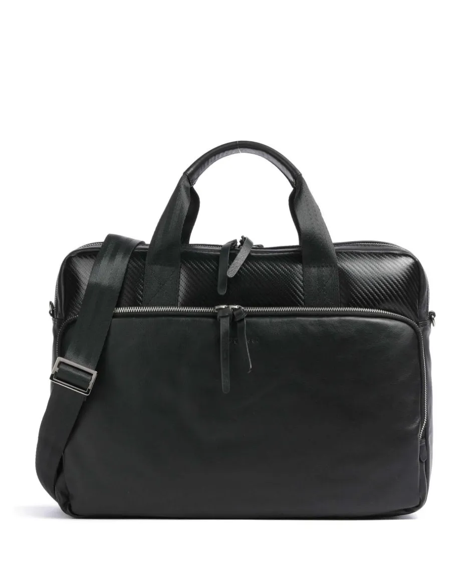 Bugatti Business- & Laptop Bags-Comet Briefcase 15″ fine grain cow leather