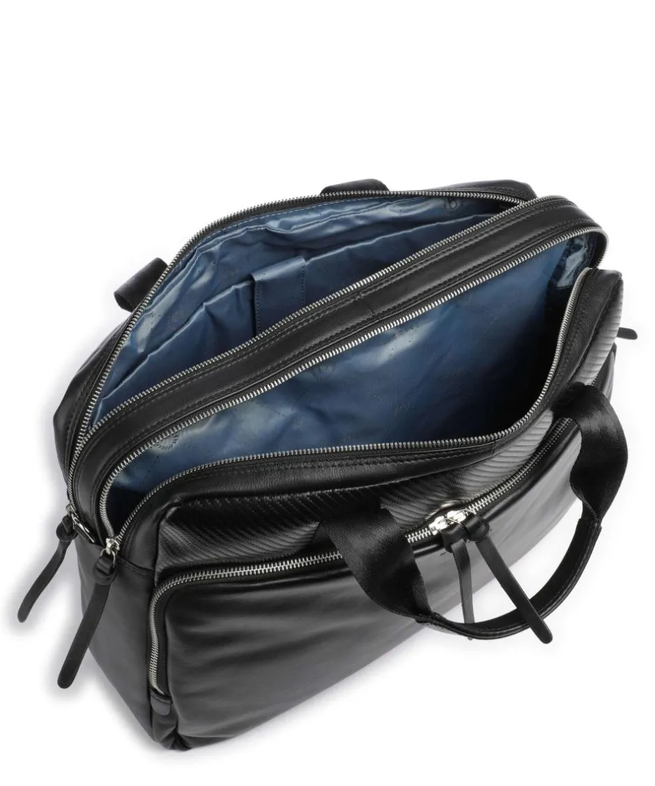 Bugatti Business- & Laptop Bags-Comet Briefcase 15″ fine grain cow leather