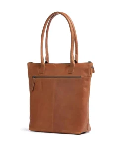 The Chesterfield Brand Tote Bags-Cow Wax Pull Up Altona Tote bag 14″ fine grain leather