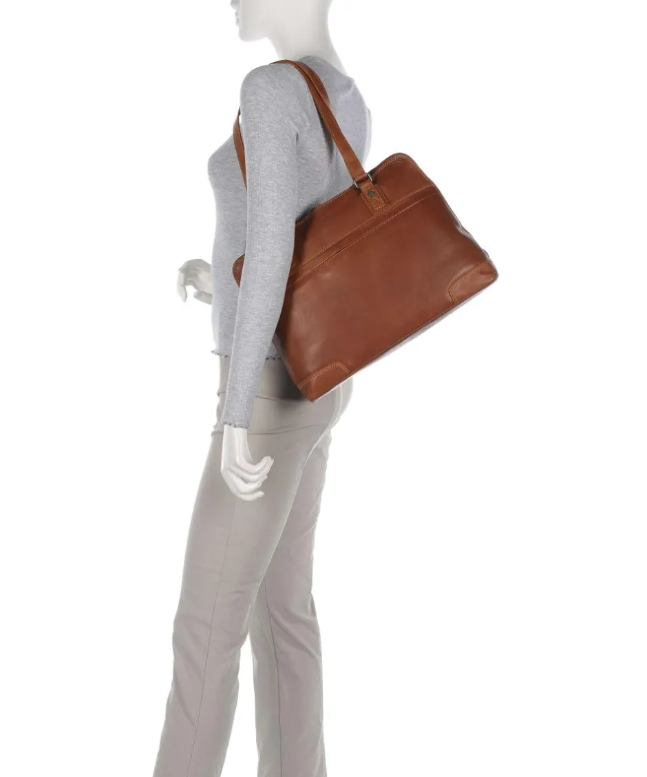 The Chesterfield Brand Shoulder Bags-Cow Wax Pull Up Branson Shoulder bag 14″ cow leather