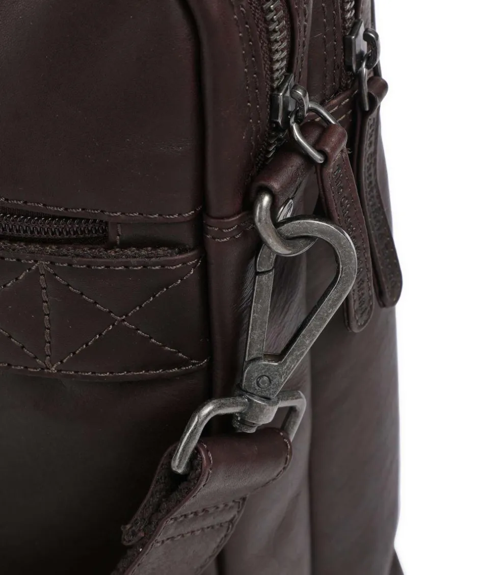 The Chesterfield Brand Business- & Laptop Bags-Cow Wax Pull Up Fabian Briefcase 15″ cow leather
