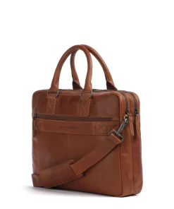The Chesterfield Brand Business- & Laptop Bags-Cow Wax Pull Up Fabian Briefcase 15″ cow leather