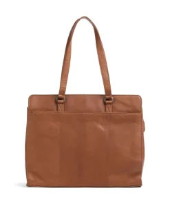 The Chesterfield Brand Tote Bags-Cow Wax Pull Up Fidenza Tote bag 15″ pull-up cow leather