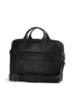 The Chesterfield Brand Business- & Laptop Bags-Cow Wax Pull Up Frazer Briefcase 15″ cow leather