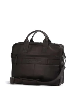 The Chesterfield Brand Business- & Laptop Bags-Cow Wax Pull Up Frazer Briefcase 15″ cow leather