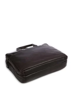 The Chesterfield Brand Business- & Laptop Bags-Cow Wax Pull Up Frazer Briefcase 15″ cow leather
