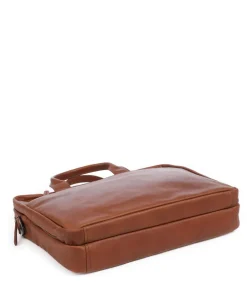 The Chesterfield Brand Business- & Laptop Bags-Cow Wax Pull Up Frazer Briefcase 15″ cow leather
