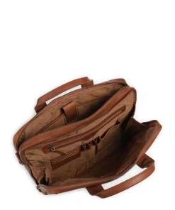 The Chesterfield Brand Business- & Laptop Bags-Cow Wax Pull Up Frazer Briefcase 15″ cow leather