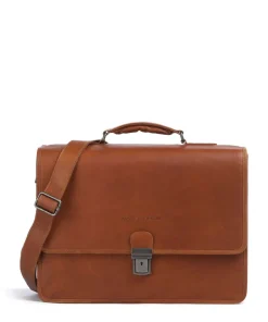 The Chesterfield Brand Business- & Laptop Bags-Cow Wax Pull Up Glenwood Briefcase 17″ cow leather