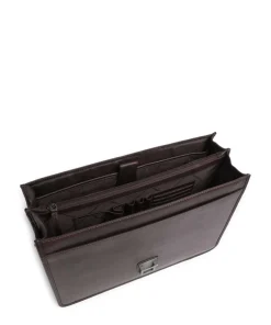 The Chesterfield Brand Business- & Laptop Bags-Cow Wax Pull Up Glenwood Briefcase 17″ cow leather