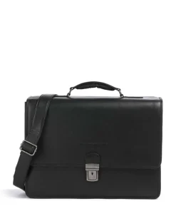 The Chesterfield Brand Business- & Laptop Bags-Cow Wax Pull Up Glenwood Briefcase 17″ cow leather