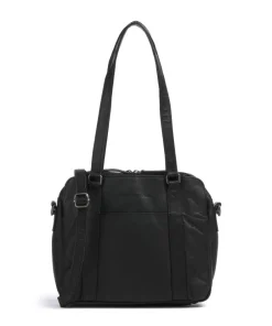 The Chesterfield Brand Shoulder Bags-Cow Wax Pull Up Porlezza Shoulder bag 10″ pull-up cow leather