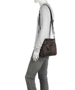 Campomaggi Crossbody Bags-Crossbody bag cotton, grained cow leather