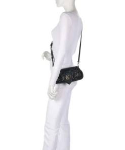 Just Cavalli Shoulder Bags-Crossed Laces Shoulder bag imitation leather