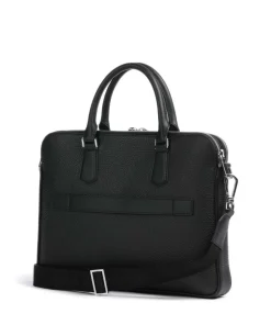 BOSS Business- & Laptop Bags-Crosstown Briefcase grained cow leather