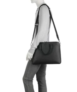 BOSS Business- & Laptop Bags-Crosstown Briefcase grained cow leather