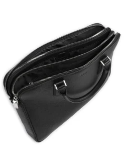 BOSS Business- & Laptop Bags-Crosstown Briefcase grained cow leather