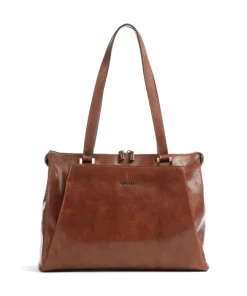 Giudi Tote Bags-Crown Tote bag fine grain cow leather