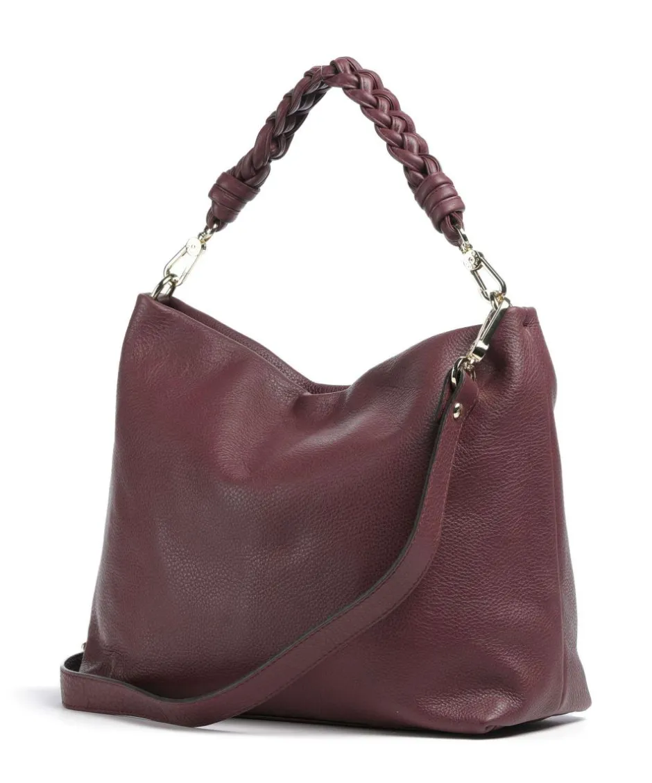 Abro Shoulder Bags|Hobo Bags-Dalia Soley Hobo bag grained leather