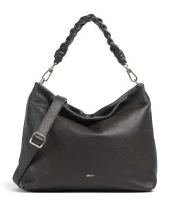 Abro Shoulder Bags|Hobo Bags-Dalia Soley Hobo bag grained leather
