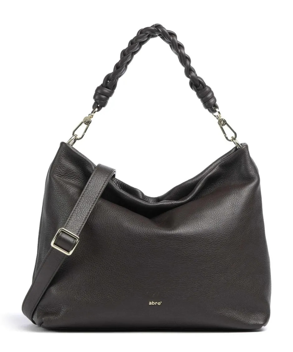 Abro Shoulder Bags|Hobo Bags-Dalia Soley Hobo bag grained leather