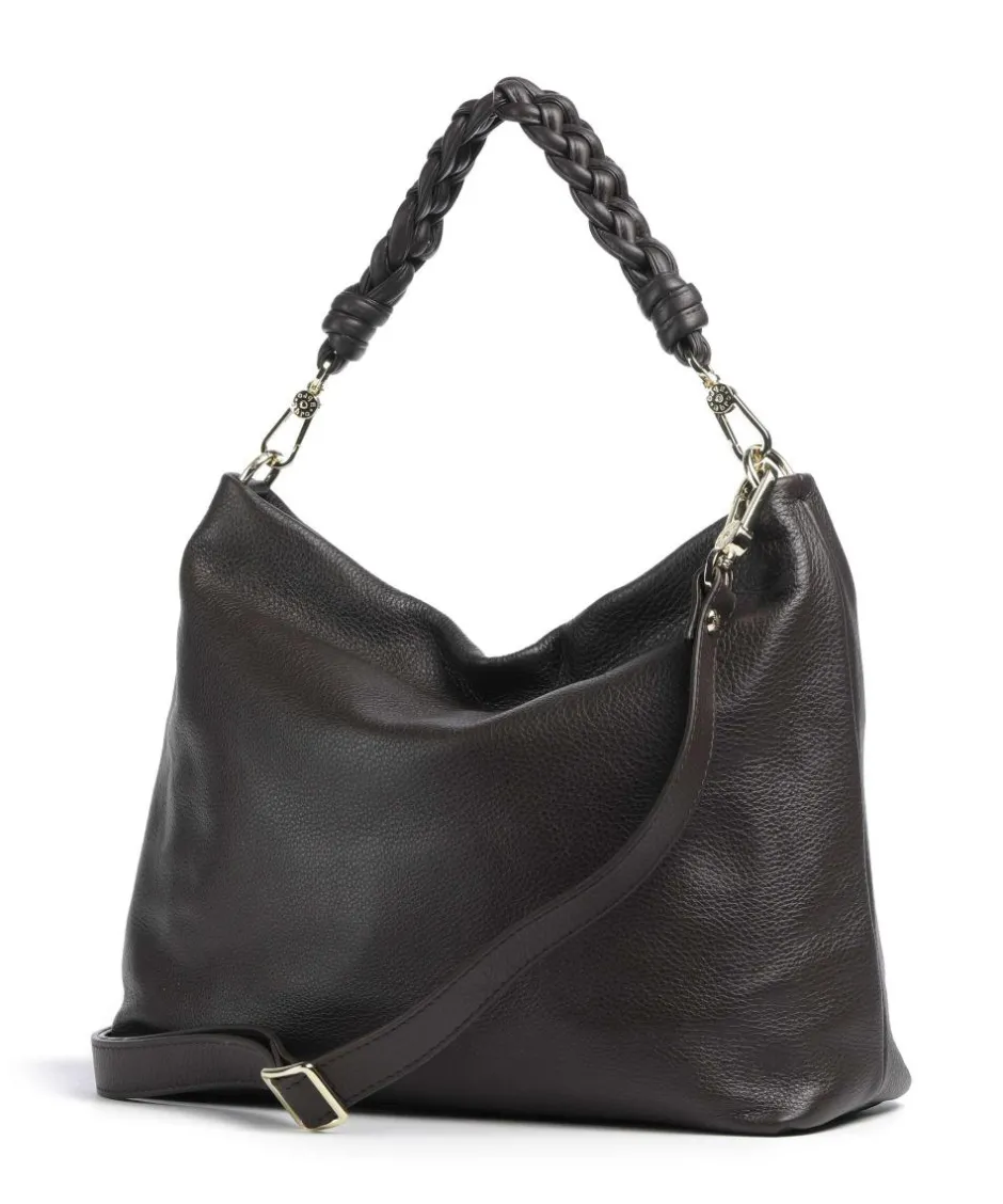 Abro Shoulder Bags|Hobo Bags-Dalia Soley Hobo bag grained leather