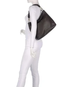 Abro Shoulder Bags|Hobo Bags-Dalia Soley Hobo bag grained leather