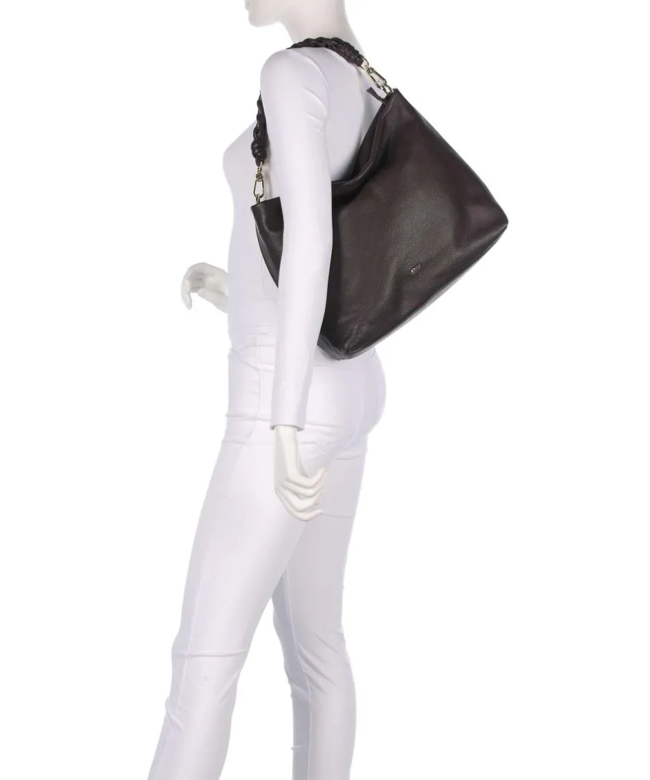 Abro Shoulder Bags|Hobo Bags-Dalia Soley Hobo bag grained leather