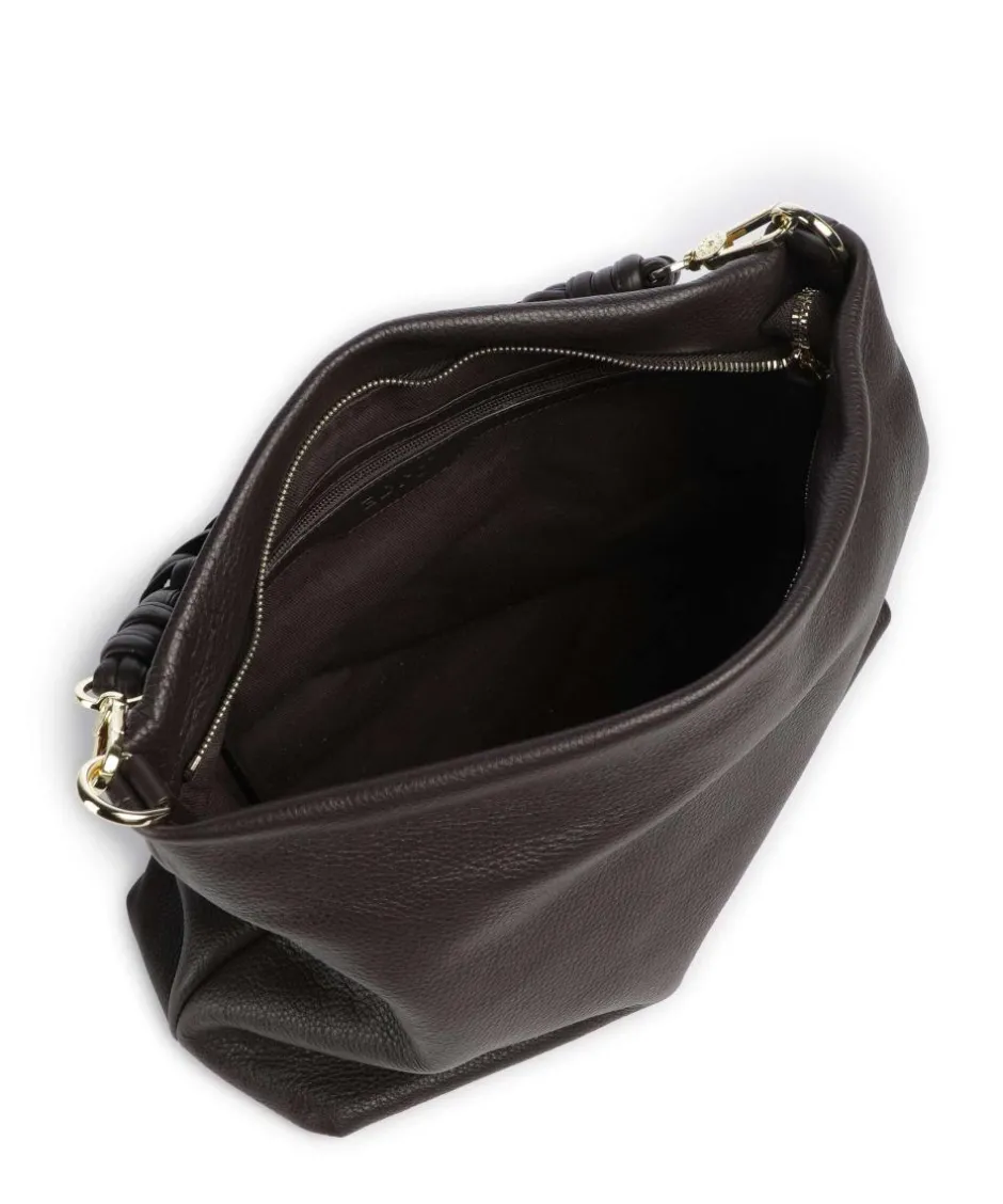 Abro Shoulder Bags|Hobo Bags-Dalia Soley Hobo bag grained leather