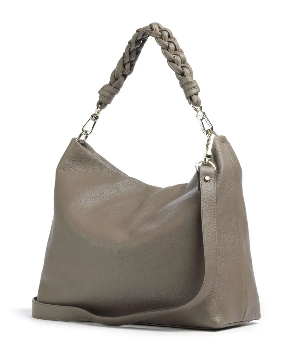 Abro Shoulder Bags|Hobo Bags-Dalia Soley Hobo bag grained leather