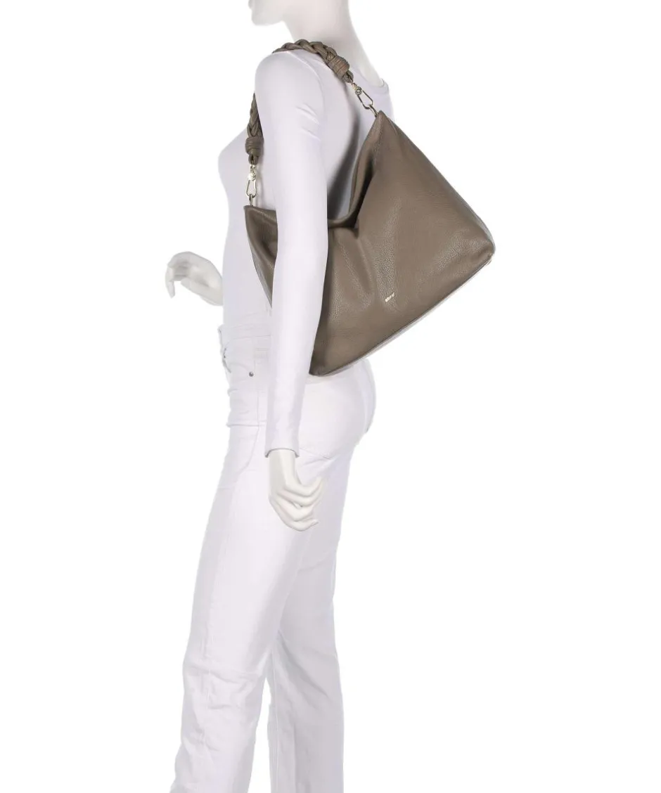 Abro Shoulder Bags|Hobo Bags-Dalia Soley Hobo bag grained leather