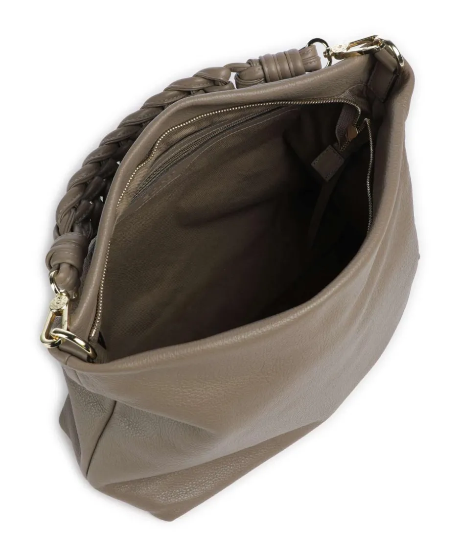 Abro Shoulder Bags|Hobo Bags-Dalia Soley Hobo bag grained leather