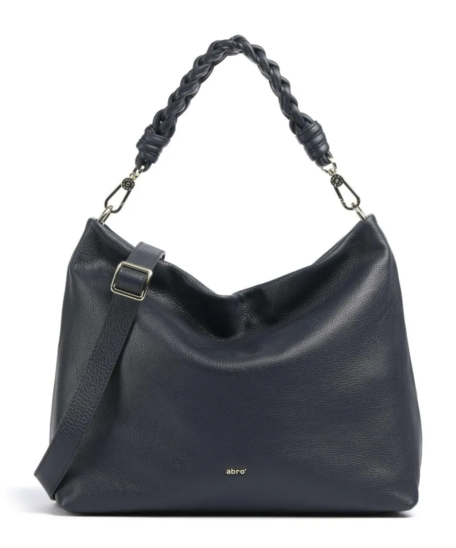 Abro Shoulder Bags|Hobo Bags-Dalia Soley Hobo bag grained leather