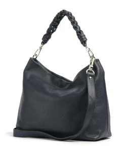 Abro Shoulder Bags|Hobo Bags-Dalia Soley Hobo bag grained leather