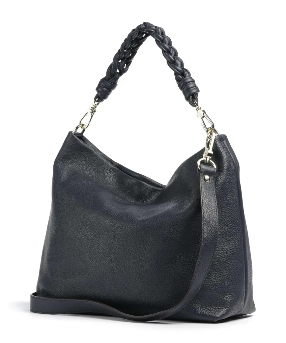 Abro Shoulder Bags|Hobo Bags-Dalia Soley Hobo bag grained leather
