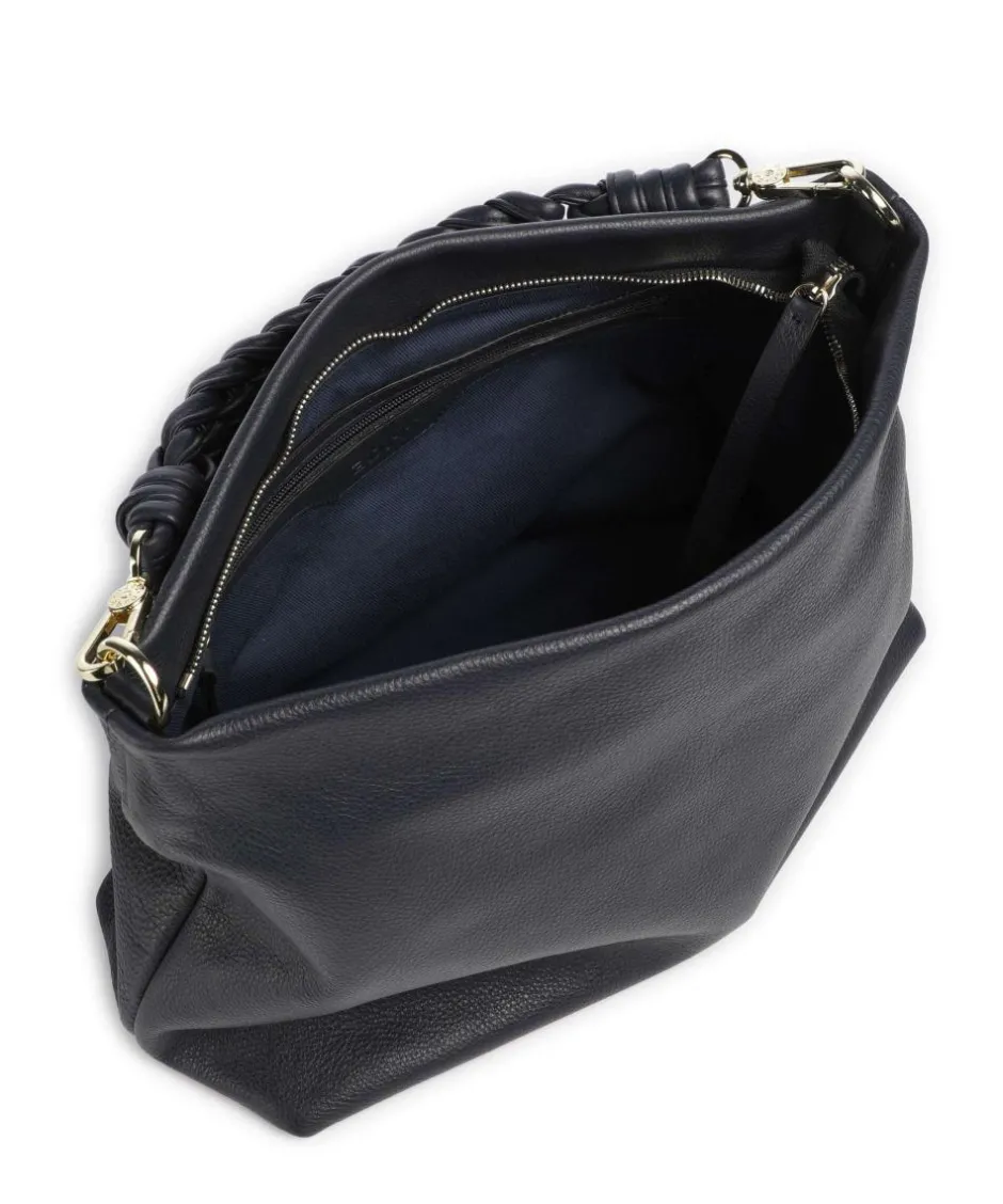 Abro Shoulder Bags|Hobo Bags-Dalia Soley Hobo bag grained leather