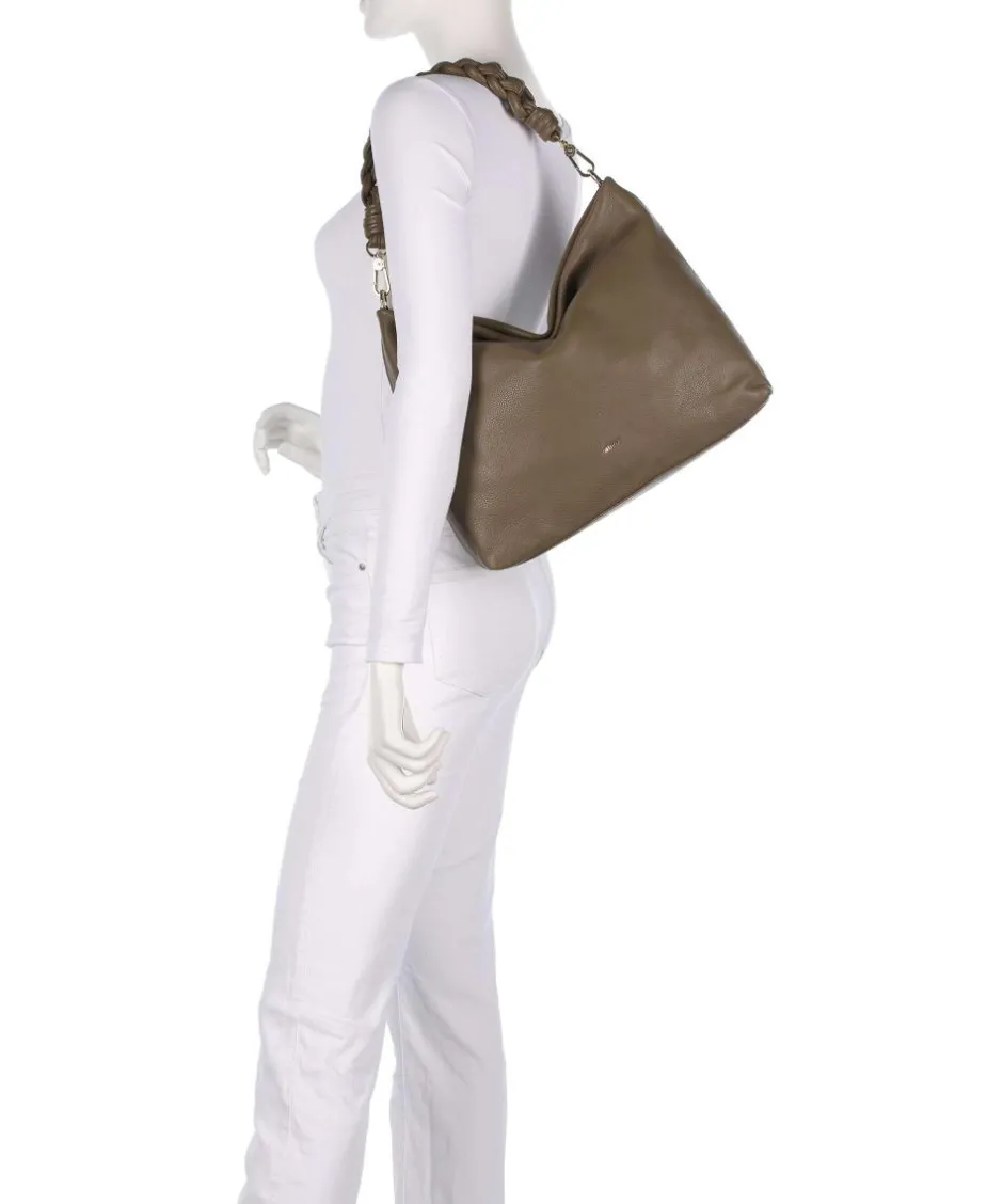 Abro Shoulder Bags|Hobo Bags-Dalia Soley Hobo bag grained leather