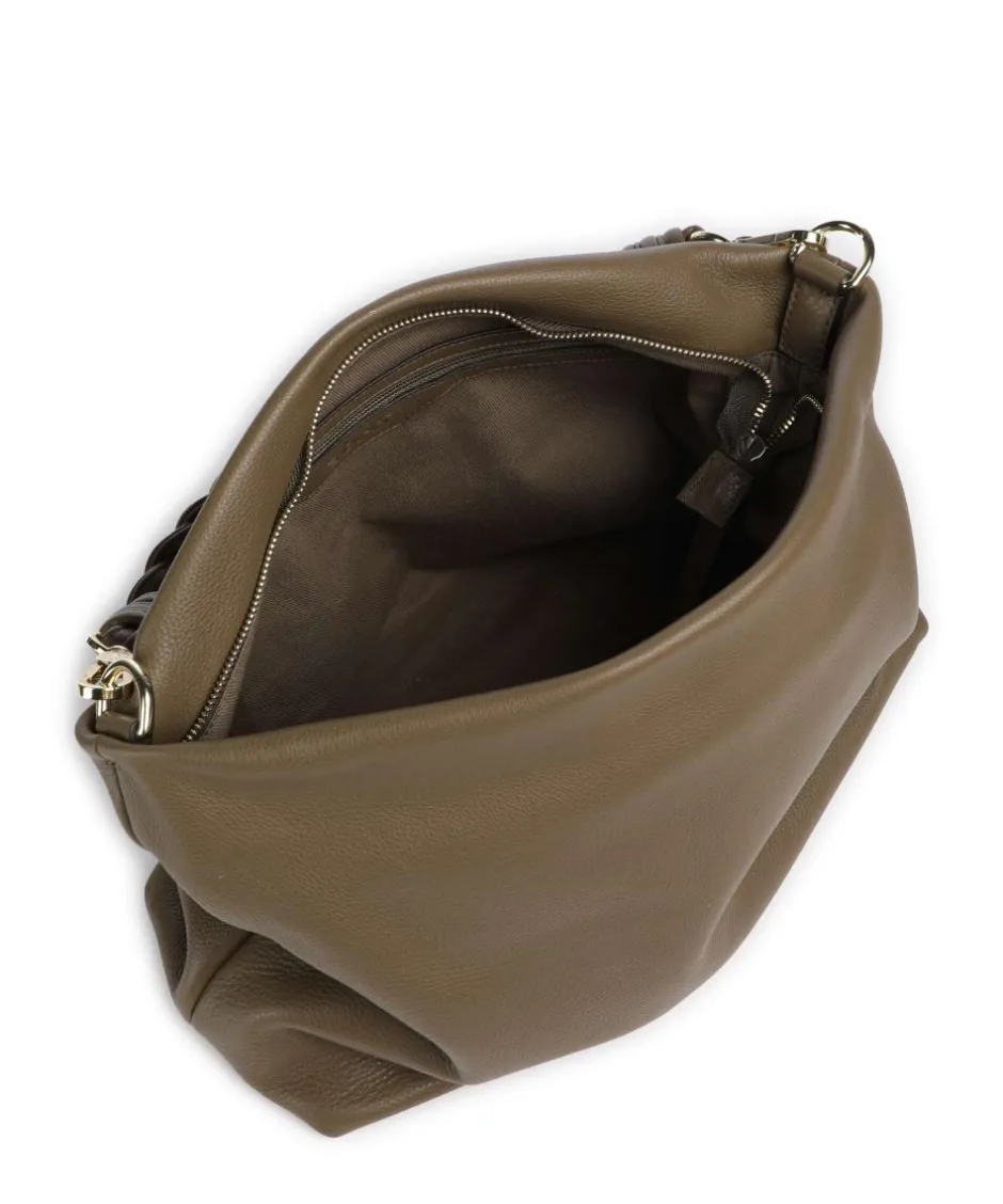 Abro Shoulder Bags|Hobo Bags-Dalia Soley Hobo bag grained leather